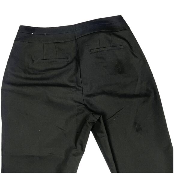 Ann Taylor Factory Pants Black Ankle Button Zip Fly Women's 8 Crop Trouser - Picture 10 of 11